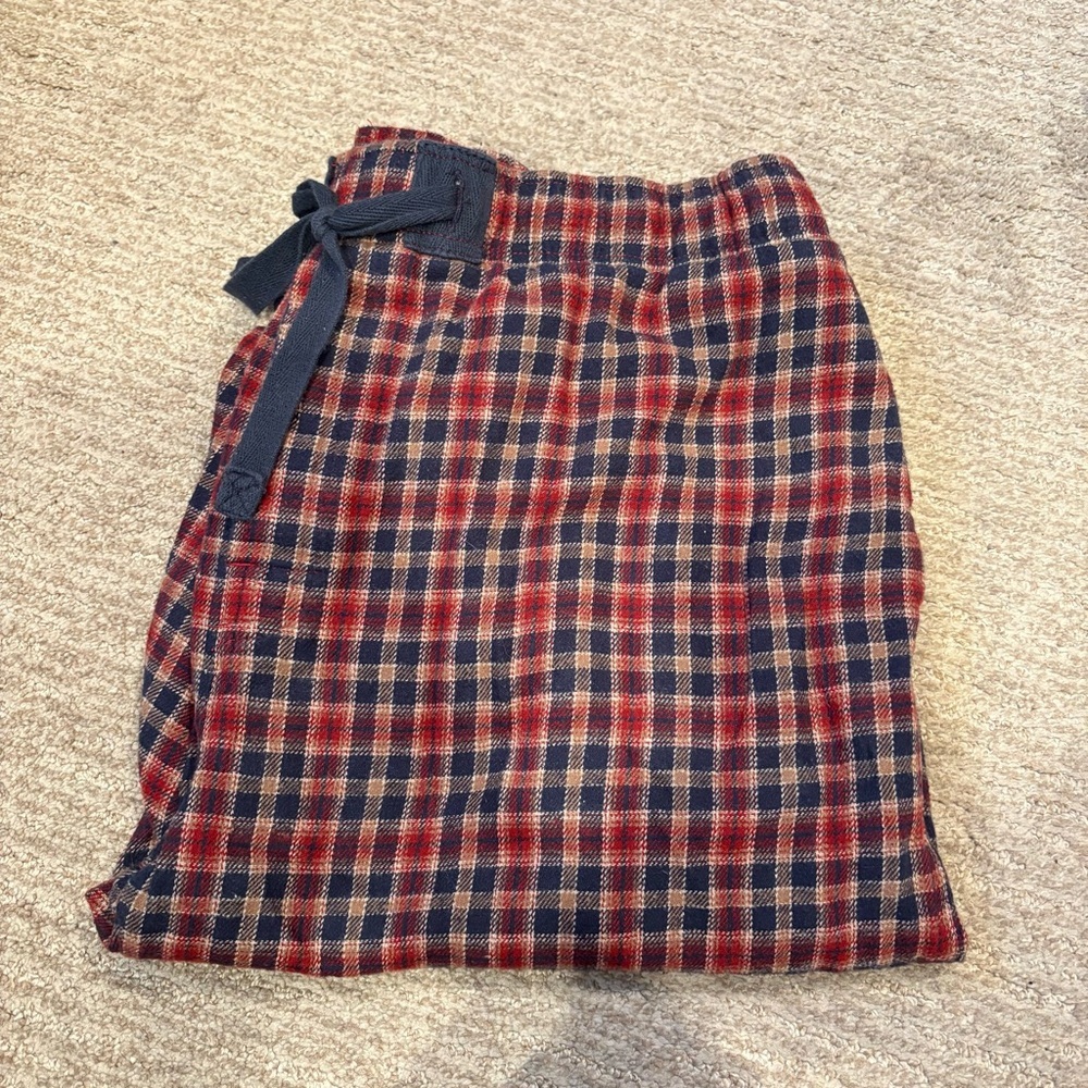 Vintage Collection Red and Blue Pajama Pants with Pockets - Size Large